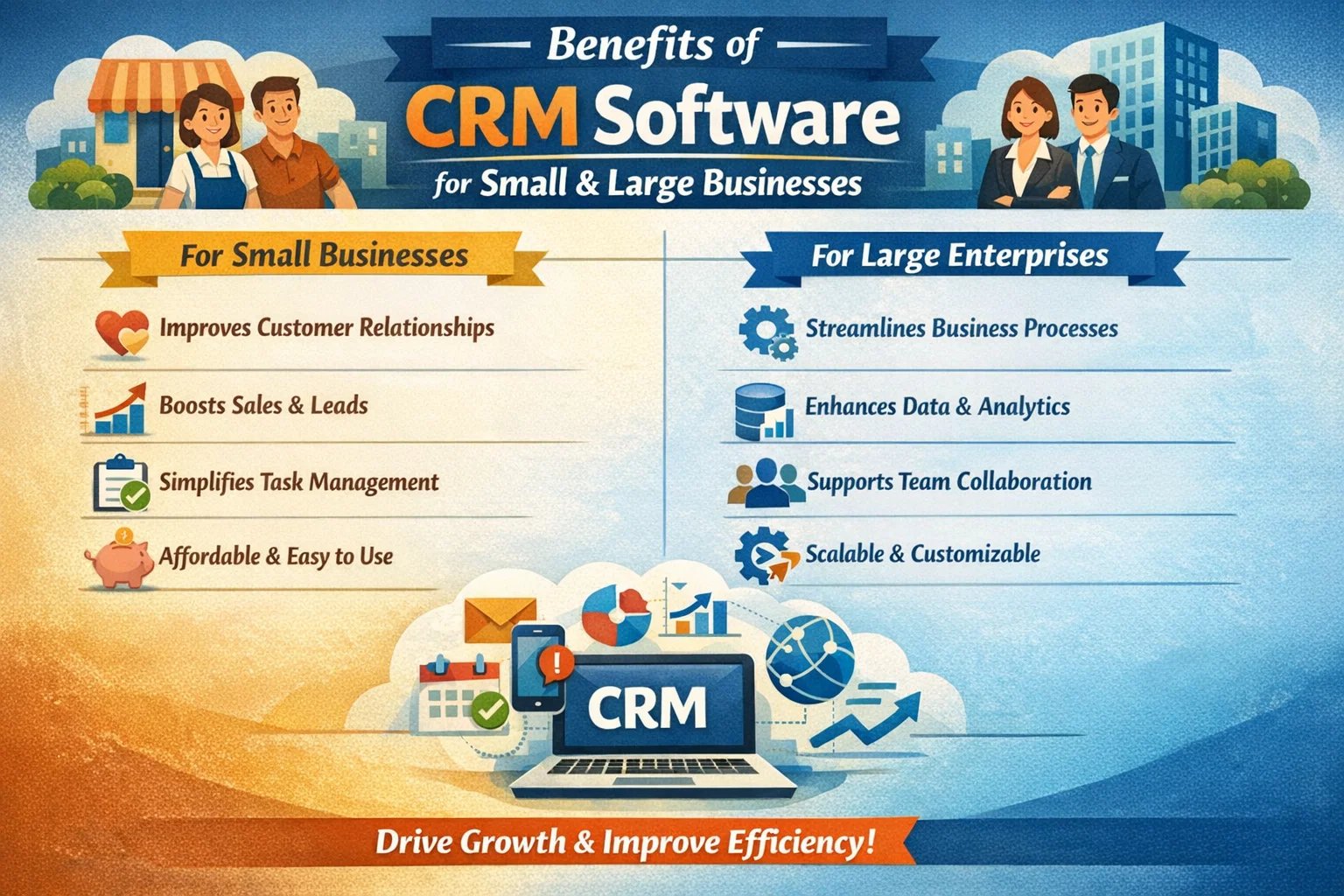 Benefits of CRM Software for Small and Large Businesses