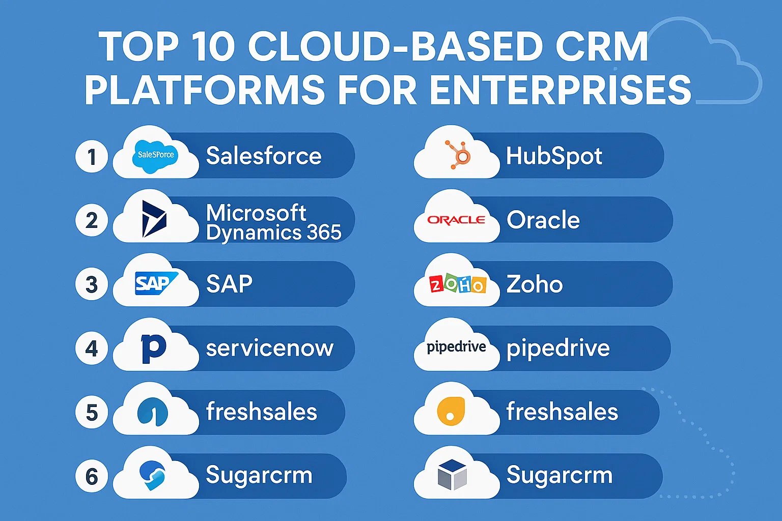 Top 10 Cloud-Based CRM Platforms for Enterprises